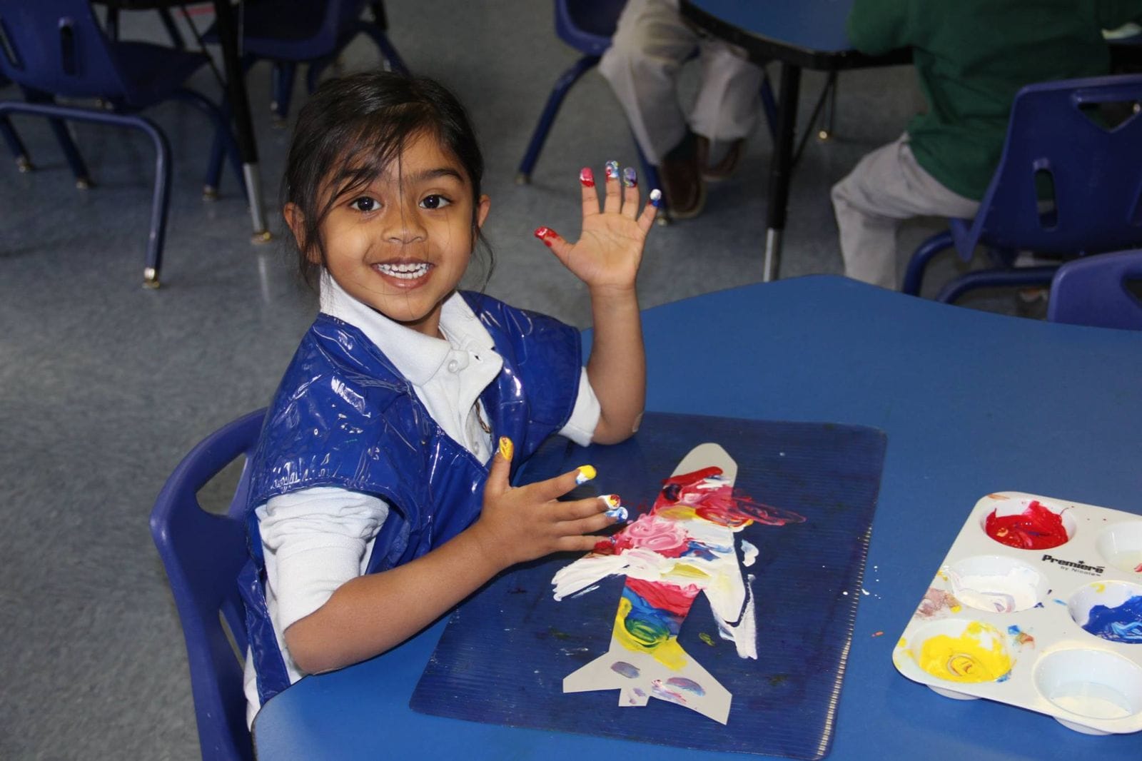 sumaiya and finger paint