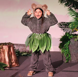 Second Grade performs Jungle Book on stage